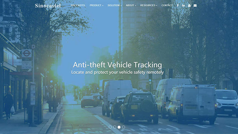 B2B獨(dú)立站：汽車GPS - HTML5自適應(yīng)營(yíng)銷網(wǎng)站